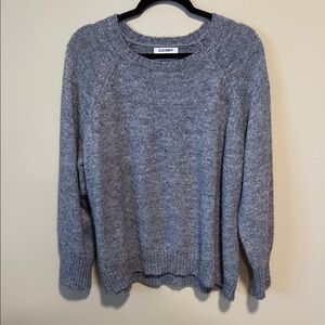 Old Navy Heather Gray Women's Chunky Knit Sweater Size Large